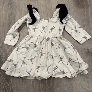 Monica + Andy Skeleton Print Dress